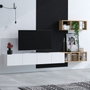 Hanah Home Mueble de TV Blanco y Roble